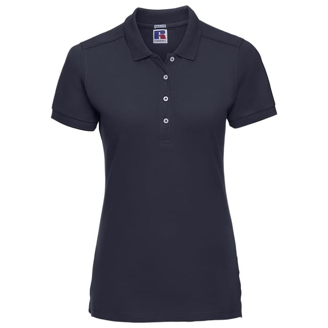 POLO-DONNA-STRETCH-Blu navy